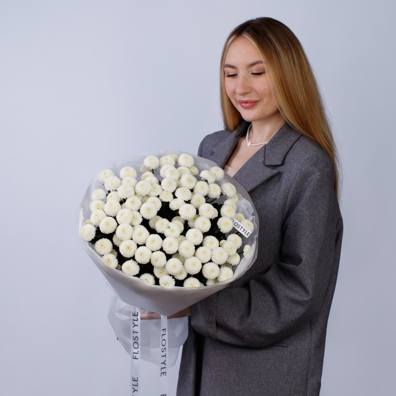 buket s kustovoj hrizantemoj 451